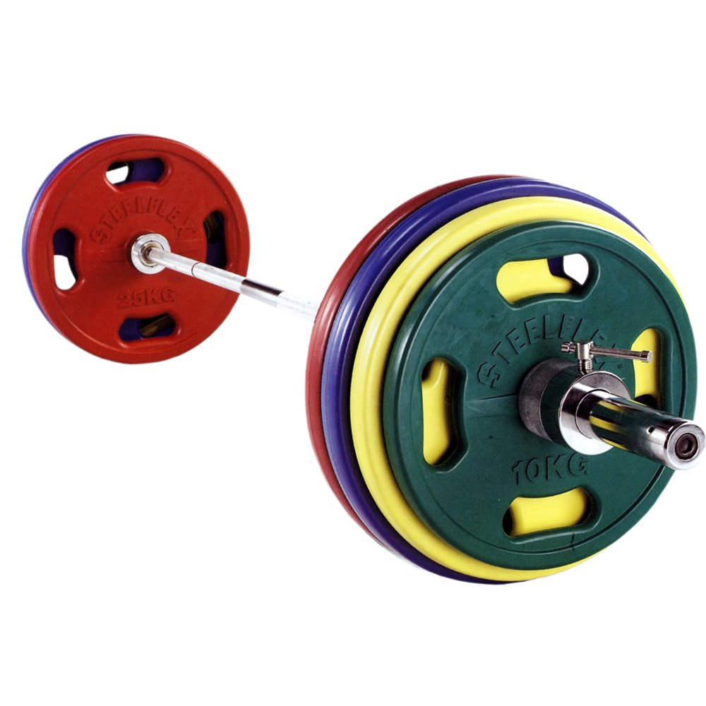 Colour Rubber Plate Olympic Weight Set 165Kg BodySolid® Fitness